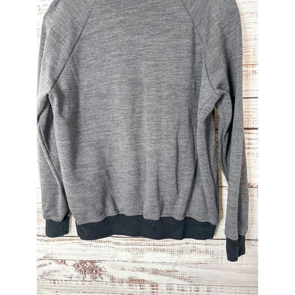 Joseph Wool Blend Crew Neck Long Sleeve Sweatshirt Gray Black Size 36 - Picture 12 of 12